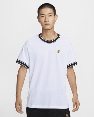 nike men's court heritage logo tennis tee