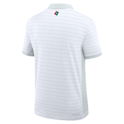 Dominican Republic National Baseball Team 2026 World Baseball Classic Striped Victory Men's Nike Dri-FIT Polo