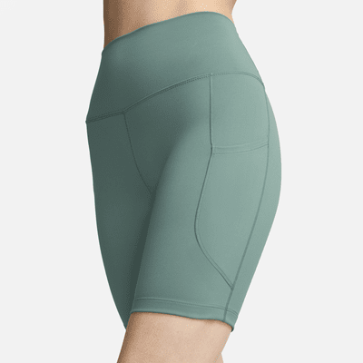 Shorts de ciclismo con bolsillos de tiro alto de 20 cm para mujer Nike One