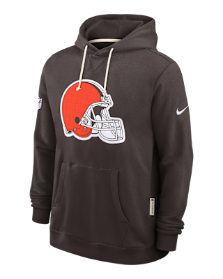 Мужское худи Cleveland Browns Initial Home Sideline Nike Dri-FIT NFL Pullover Hoodie