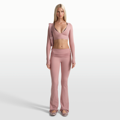 NikeSKIMS Matte Women's Flared Fold-Over Waistband Pants