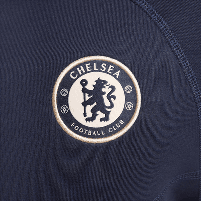 Chelsea FC Tech Fleece Windrunner Nike Tam Boy Fermuarlı Erkek Kapüşonlu Futbol Üstü