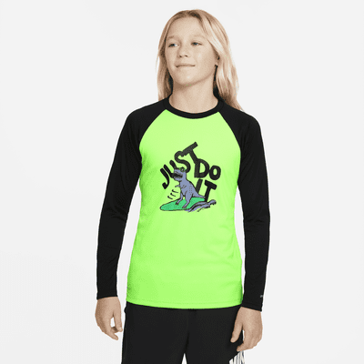 Nike JDI Big Kids' (Boys') Long-Sleeve Hydroguard Swim Shirt