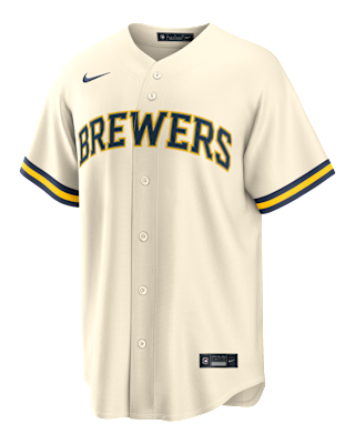 Мужские джерси Jackson Chourio Milwaukee Brewers Nike MLB Replica Jersey