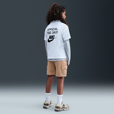 Shorts cargo de French Terry para niños talla grande Nike Sportswear Club
