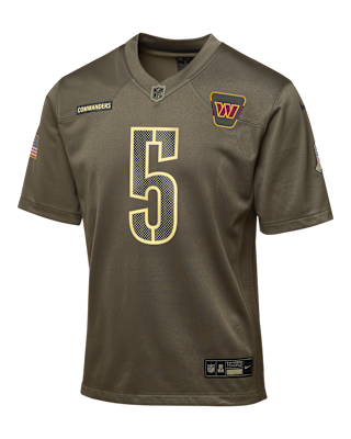 Детские джерси Jayden Daniels Washington Commanders Salute to Service Big Kids’ Nike NFL Game Jersey