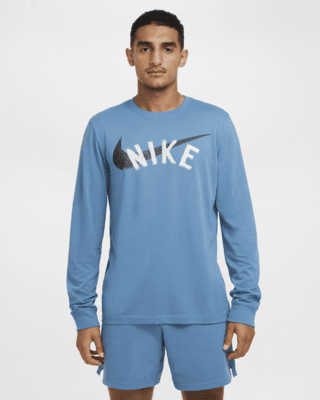 Мужская футболка Nike Dri-FIT Long-Sleeve Fitness для тренировок