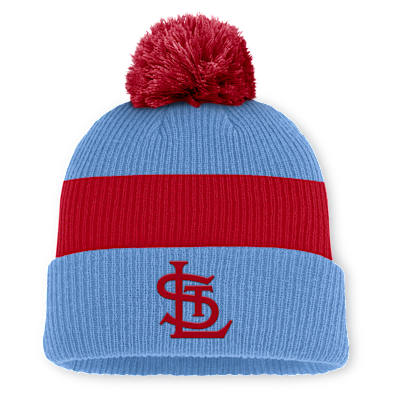 St. Louis Cardinals Cooperstown Peak Men's Nike MLB Cuffed Pom Beanie