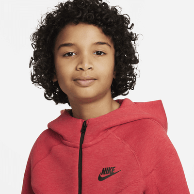 Hoodie com fecho completo Nike Sportswear Tech Fleece Júnior (Rapaz)