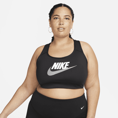 Nike Swoosh Women's Medium-Support Non-Padded Futura Graphic Sports Bra (Plus Nike.com