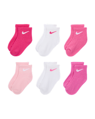 Детские носки Nike Swoosh Baby/Toddler Ankle Socks (6 Pairs)