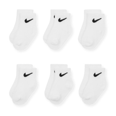 Calcetines al tobillo para bebé (12 a 24 meses) (6 pares) Nike Swoosh