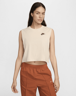 Женские  Nike Sportswear Club Sleeveless Cropped Top