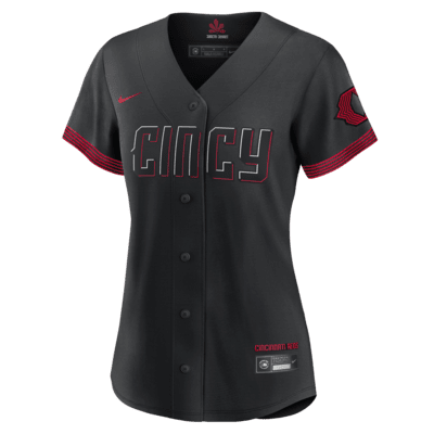 MLB Cincinnati Reds City Connect (Barry Larkin) Women's Replica Baseball Jersey