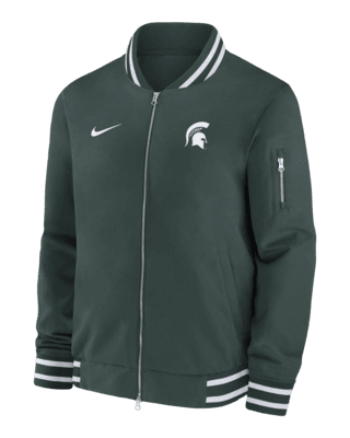 Мужская куртка Michigan State Spartans Sideline Nike College Full-Zip Bomber