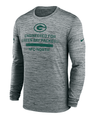 Мужская футболка Green Bay Packers Sideline Team Issue Velocity Nike Dri-FIT NFL Long-Sleeve