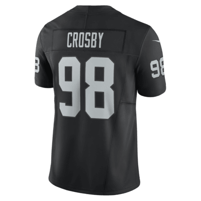 Jersey de fútbol americano Nike Dri-FIT de la NFL Limited para hombre Maxx Crosby Las Vegas Raiders