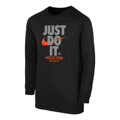 Houston Dash Big Kids' (Boys') Nike Soccer Long-Sleeve T-Shirt. Nike.com