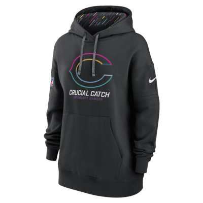 Chicago Bears Crucial Catch Club Women's Nike NFL Pullover Hoodie