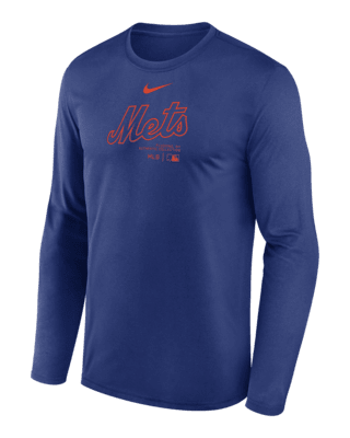 Мужская футболка New York Mets Authentic Collection Practice Nike Dri-FIT MLB Long-Sleeve