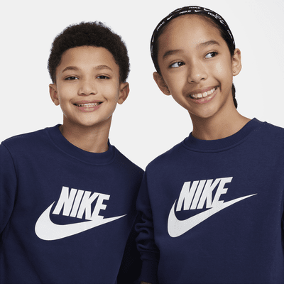 Sudadera para niños talla grande Nike Sportswear Club Fleece