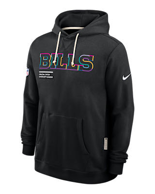Мужское худи Buffalo Bills Crucial Catch Sideline Nike Dri-FIT NFL Pullover Hoodie