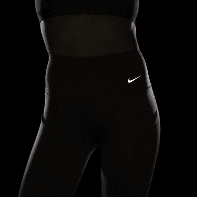 Leggings de tiro alto de 7/8 de sujeción firme con bolsillos para mujer Nike Go