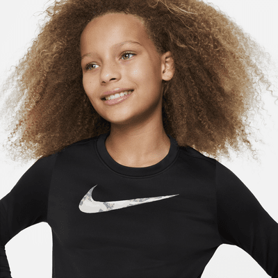 Nike Dri-FIT One Older Kids' (Girls') Long-Sleeve Top. Nike UK