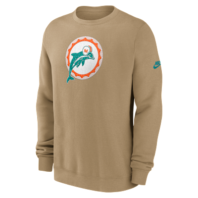 Miami Dolphins Swing Pass Rewind Club Men's Nike NFL Pullover Crew