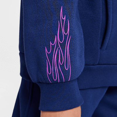 Hoodie de futebol Kylian Mbappé Club Fleece Júnior
