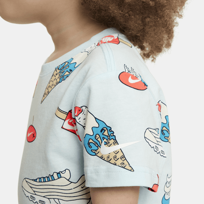 Nike T-shirt met Sole Food print voor peuters