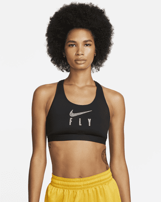 black and gold nike sports bra