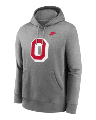 Мужское худи Ohio State Buckeyes Legacy Club Primary Logo Nike College Pullover Hoodie