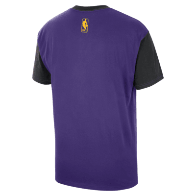 T-shirt NBA Nike Los Angeles Lakers Courtside City Edition para homem