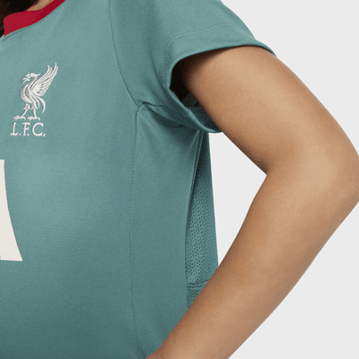 Liverpool FC Academy Pro Nike Dri-FIT rövid ujjú futballfelső gyerekeknek