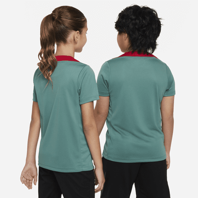 Haut de foot en maille à manches courtes Nike Dri-FIT Liverpool FC Strike pour ado