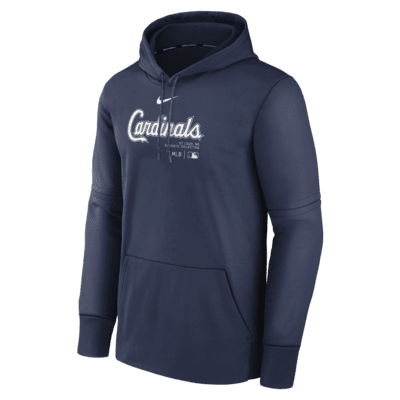 St. Louis Cardinals Authentic Collection Practice Men's Nike Therma MLB Pullover Hoodie