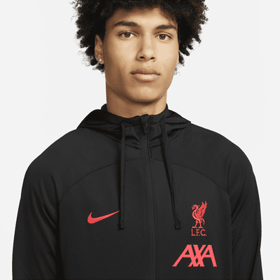 Liverpool FC Strike Away Men's Nike Dri-FIT Hooded Soccer Track Jacket ...