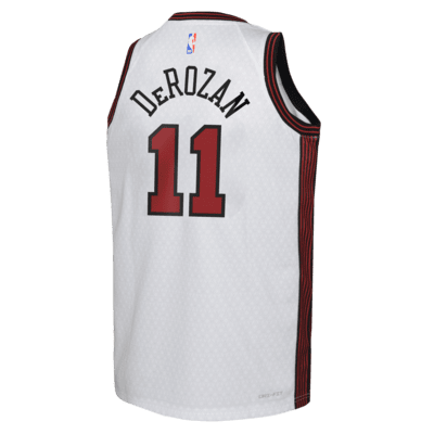 Maillot Nike Dri-FIT NBA Swingman Demar Derozan Chicago Bulls City Edition pour enfant plus âgé