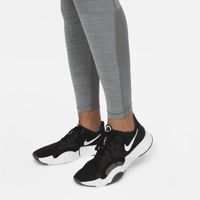 Nike Pro Women's Mid-Rise Mesh-Paneled Leggings