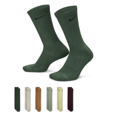 Nike Everyday Plus Cushioned Calcetines largos de entrenamiento (6 pares)