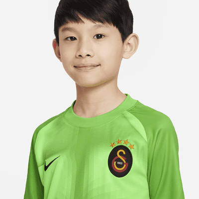 Galatasaray 2022/23 Goalkeeper Older Kids' Nike Dri-FIT Short-Sleeve Football Top