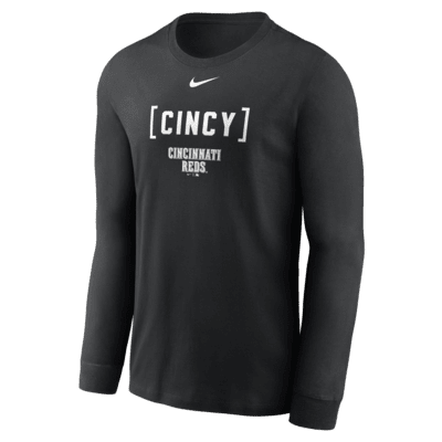 Cincinnati Reds Fashion Men's Nike MLB Long-Sleeve T-Shirt