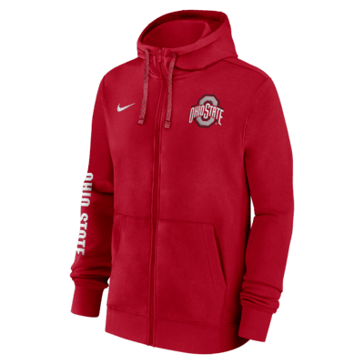 Ohio State Buckeyes Sideline Team Issue Men's Nike College Full-Zip Hoodie