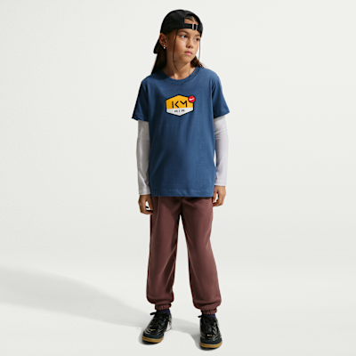 Playera Dri-FIT para niños talla grande Kylian Mbappé