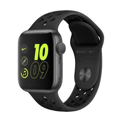 Apple Watch Nike SE (GPS) met sportbandje van Nike — Aluminium kast in Space Gray (40 mm)