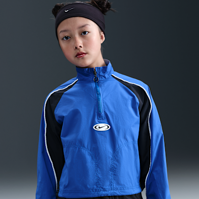 Chamarra deportiva de cierre de 1/4 para niña Nike Sportswear