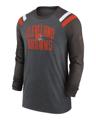 NFL Cleveland Browns Black Long Sleeve Core Big & Tall T-Shirt - 2XL