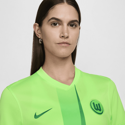 VfL Wolfsburg 2024/25 Stadium Home Women's Nike Dri-FIT Football Replica Shirt