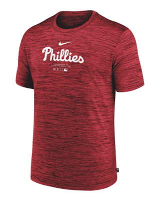 Мужская футболка Philadelphia Phillies Authentic Collection Practice Velocity Nike Dri-FIT MLB